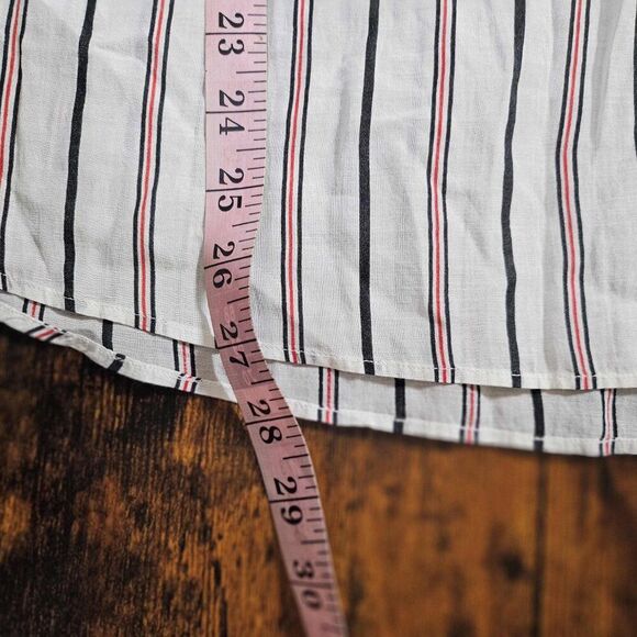 Joie Large Long Sleeve Striped Cotton Blend - Picture 9 of 9